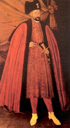 Portrait of Stephen Bathory of Poland., Jost Amman
